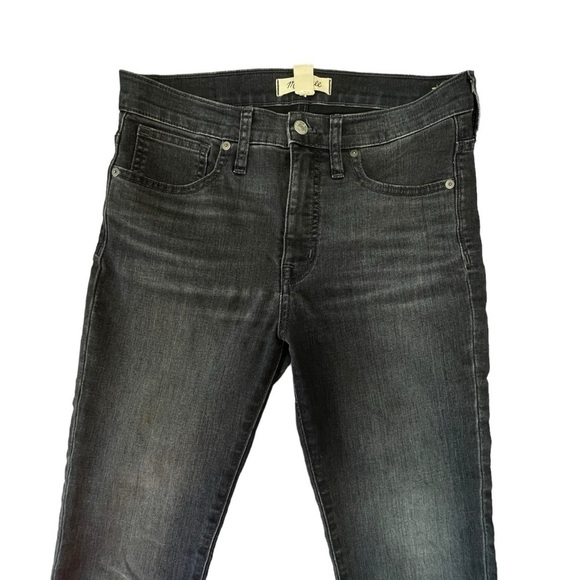 Madewell 9” High Rise Skinny Jean. Black / Grey Size 28 #833 - Picture 4 of 9